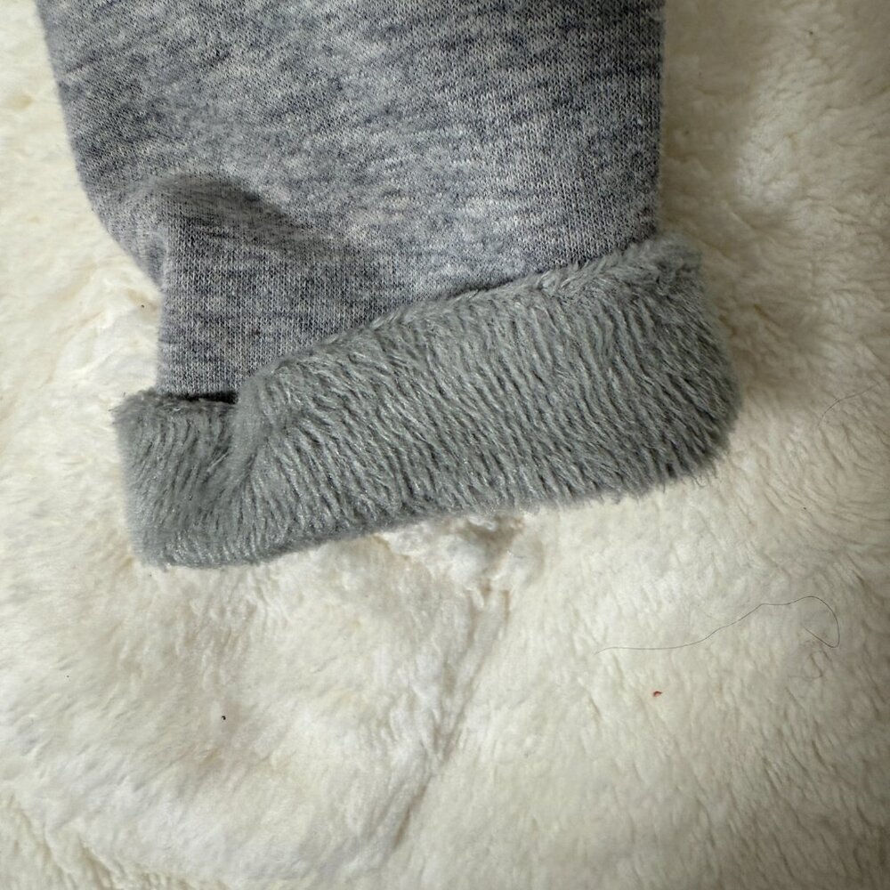 Baby Gap Girls Cozy Bear Fleece Shift Dress, Ivory Frost, 6-12 MOS - Picture 5 of 8
